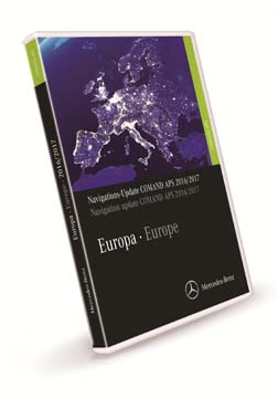 Comand APS Map Update DVD Europe for NTG3 2018/2019 in S and CL Class.