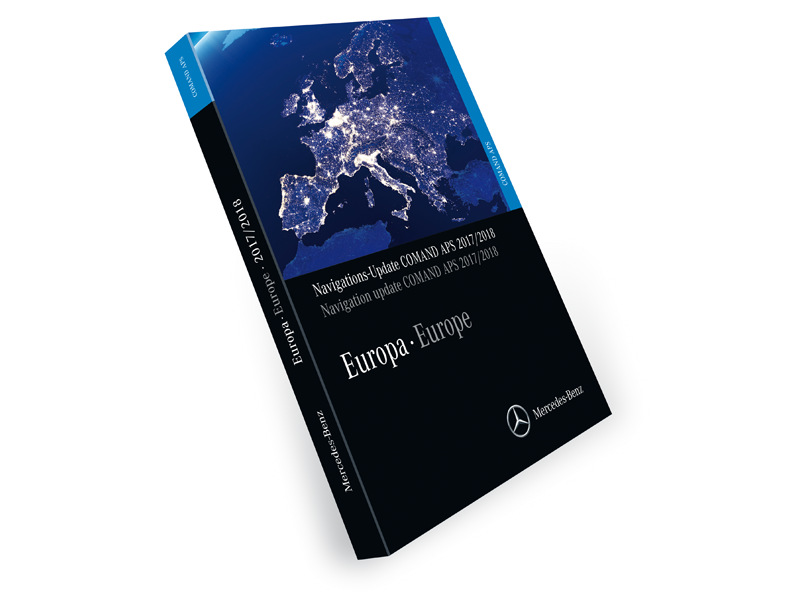 Comand APS NTG2 Map DVD Europe 2017/2018 for A,B,W203 C,CLK,ML,R,GL, Sprinter, Viano, Vito