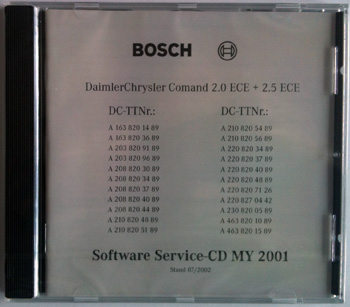 Model Year 01 Firmware Update for COMAND 2.0 & 2.5