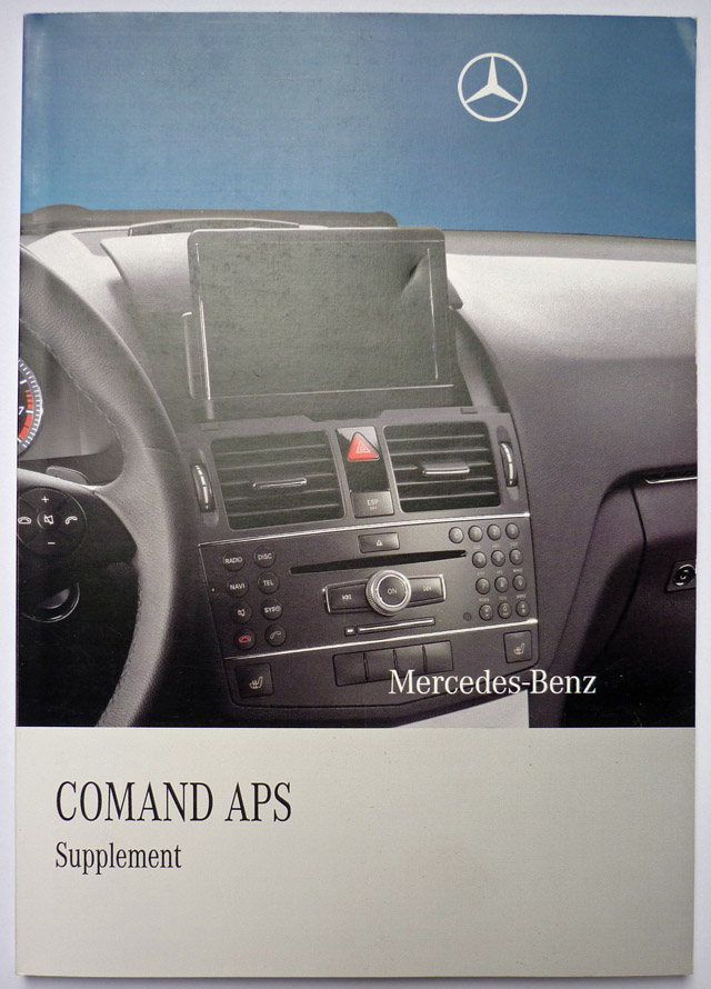 Comand NTG4 Manual for W204 C and GLK Class