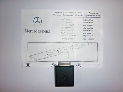 Genuine Mercedes iPod charging adapter
